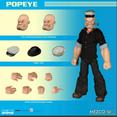 Pre-Order - Mezco One12 Popeye 6” Figure