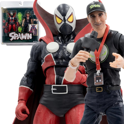 New Shipping 5/24 - Spawn 30th Anniversary Spawn & Todd McFarlane Action Figure Two-Pack
