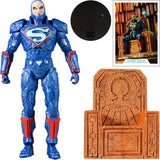 DC Multiverse Lex Luthor Blue Power Suit w/ Throne