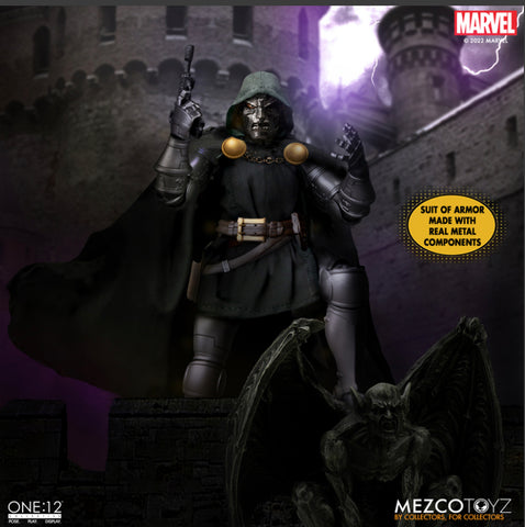 Shipping Soon - Mezco One12 Dr Doom Figure (Fantastic Four) 6-Inch Figure