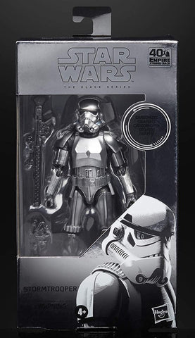 (non mint box) Star Wars Black Series Carbonized Stormtrooper 6” Figure