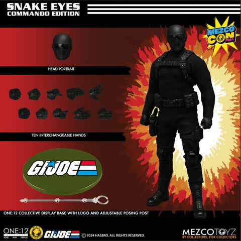 Mezco One12 Exclusive Commando Edition Snake Eyes 6-inch figure