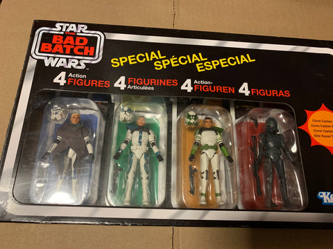 (Dented box) Star Wars 3.75” Vintage Collection Bad Batch 4 pack