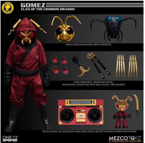 Exclusive Mezco One12 Gomez – Clan of the Crimson Dragon Edition