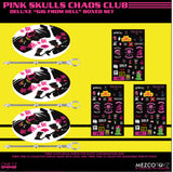 Mezco One12 Pink Skulls Chaos Club Deluxe ‘Gig From Hell’ Boxed 3 figure Set