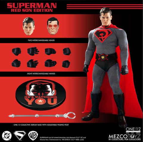 Pre-Order (Deposit) - Mezco One12 Superman Red Son Edition figure