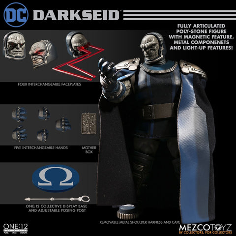 Mezco One12 Darkseid with lite up eyes effect