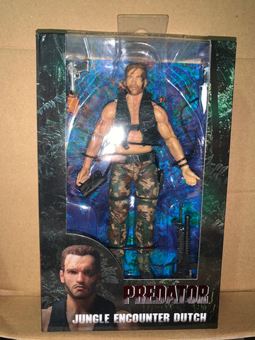 Non-Mint box / sloppy paint job on eyes (See pic) 
Predator 30th Anniversary - Jungle Encounter Dutch Figure