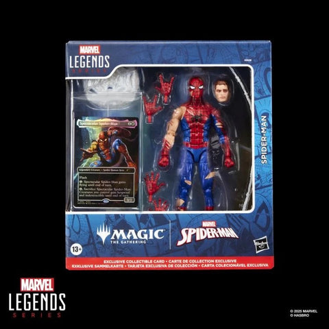 Pre-Order (Deposit) - Marvel Legends x Magic the Gathering Battle Damaged Spectacular Spiderman Figure w/ card