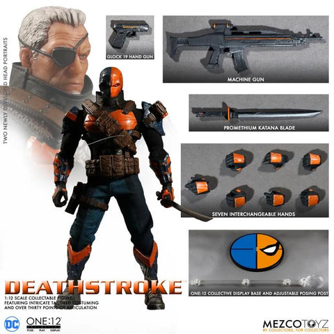 (New Sealed) Mezco One12 Deathstroke figure