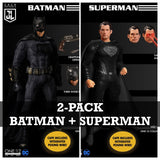 2-pack (Batman+Superman) Mezco Justice League (Shipping soon) mzco