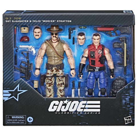 Pre-Order (deposit) - GI Joe Classified Sgt Slaughter and Felix Mercer 2 Pack