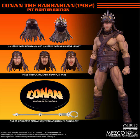 Pre-Order (deposit) - Mezco One12 Conan The Barbarian (1982): Pit Fighter Edition