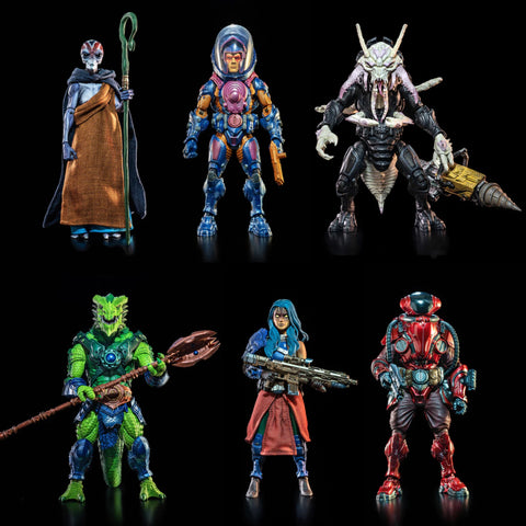 Pre-Order - Cosmic Legions Outpost Zaxxius All-In 6 Figure Set