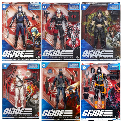 (Bundle) GI Joe Classified Cobra Villains 6-Inch (6 Figure Set)