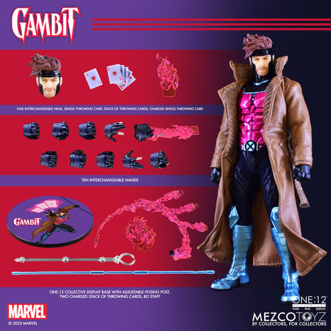 Pre-Order (deposit) Mezco One12 Gambit 6-Inch figure