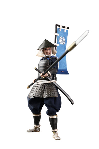 Palm Empire Japanese Samurai Ashigaru (Black Armor) 1/12 Scale Figure (PE009)