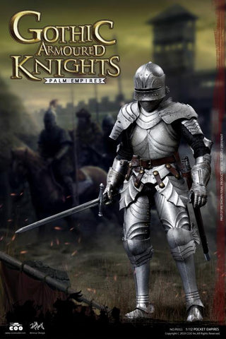 In Stock 11/5 - Palm Empires Gothic Armored Knight 1/12 Scale Figure