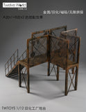 TWTOYS TW1907C Combo Set - 1/12 scale Steel Stairs & Platform w/ Ladder