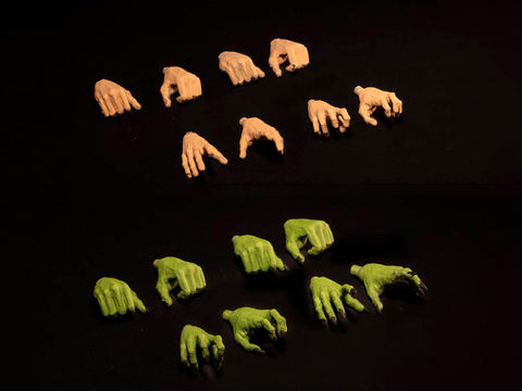Mythic Legions Poxxus HAND PACK (HUMAN & GOBLIN 2.0 BODIES)