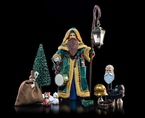 (Dented box) ships Free - Figura Obscura: Father Christmas, Green Robes