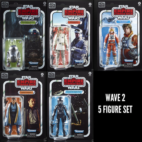 (non mint) Star Wars Black Series 40th ESB Wave 2 (5 Figure Set)