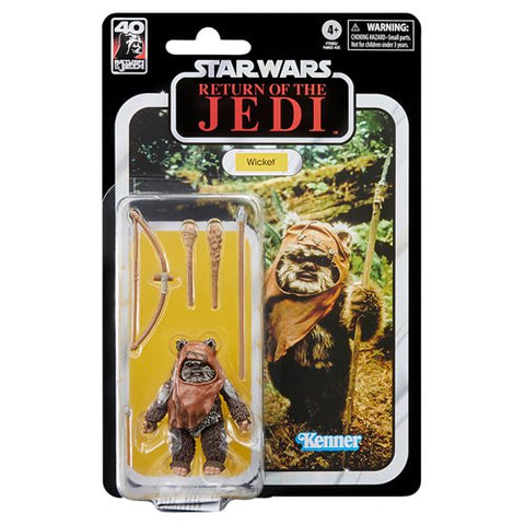 (Dented card) Star Wars The Black Series Return of the Jedi 40th Anniversary 6-Inch Wicket the Ewok Action Figure