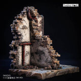 In Stock! TWToys 1/12 Scale Diorama Bombed Building Base