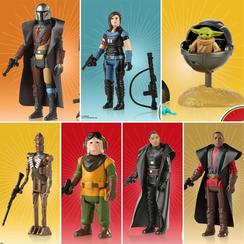 Pre-Order - Star Wars Mandalorian Retro 3.75” (7 Figure Set)
