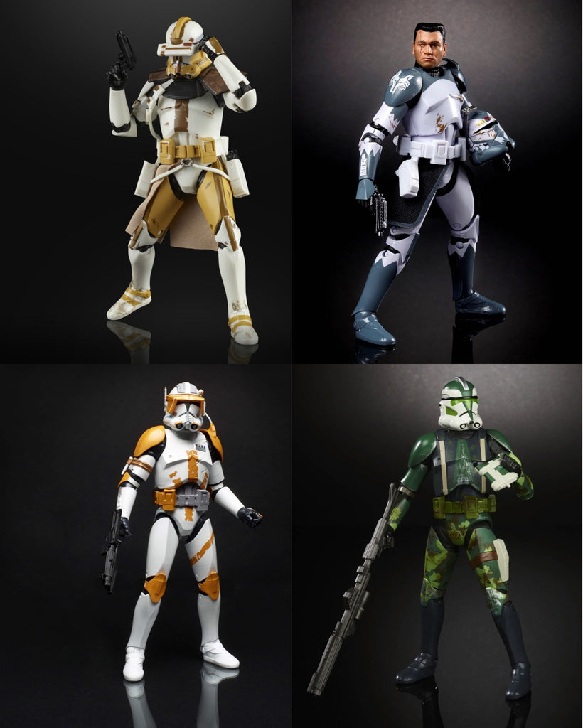 Bundle) Star Wars Black Series Clone Commander 4-Figure Set – Empire Toy  Shop