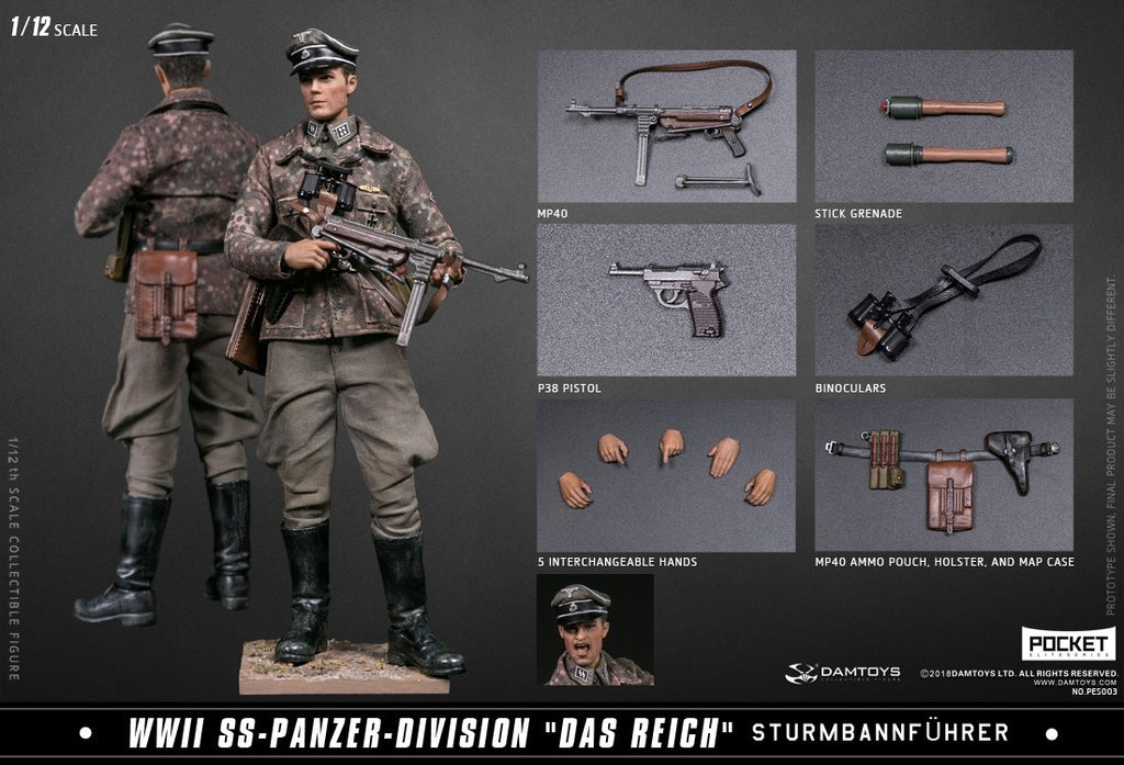 DAMTOYS 1/12 WW2 German Panzer Division Major DAMTOYS 1/12 WW2 German Panzer Division Major