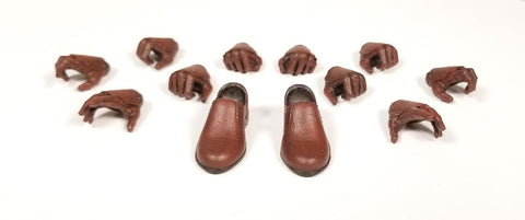Mythic Legions BROWN LEATHER HAND / FOOT PACK