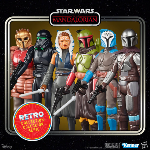 (dented box) Star Wars 3.75" Retro Collection Action Figures Wave 2 (6 figure Set)